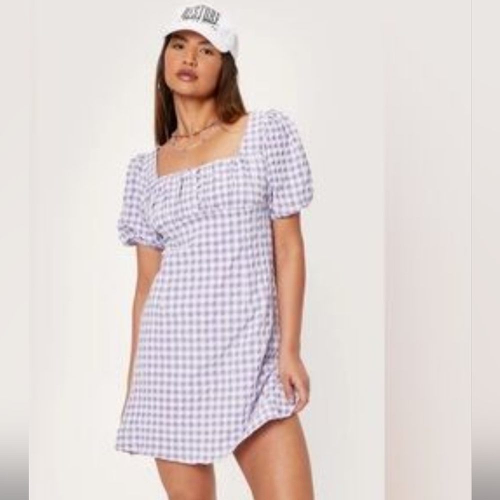 Nasty Gal Mini Dress Purple White Womens Size‎ Medium